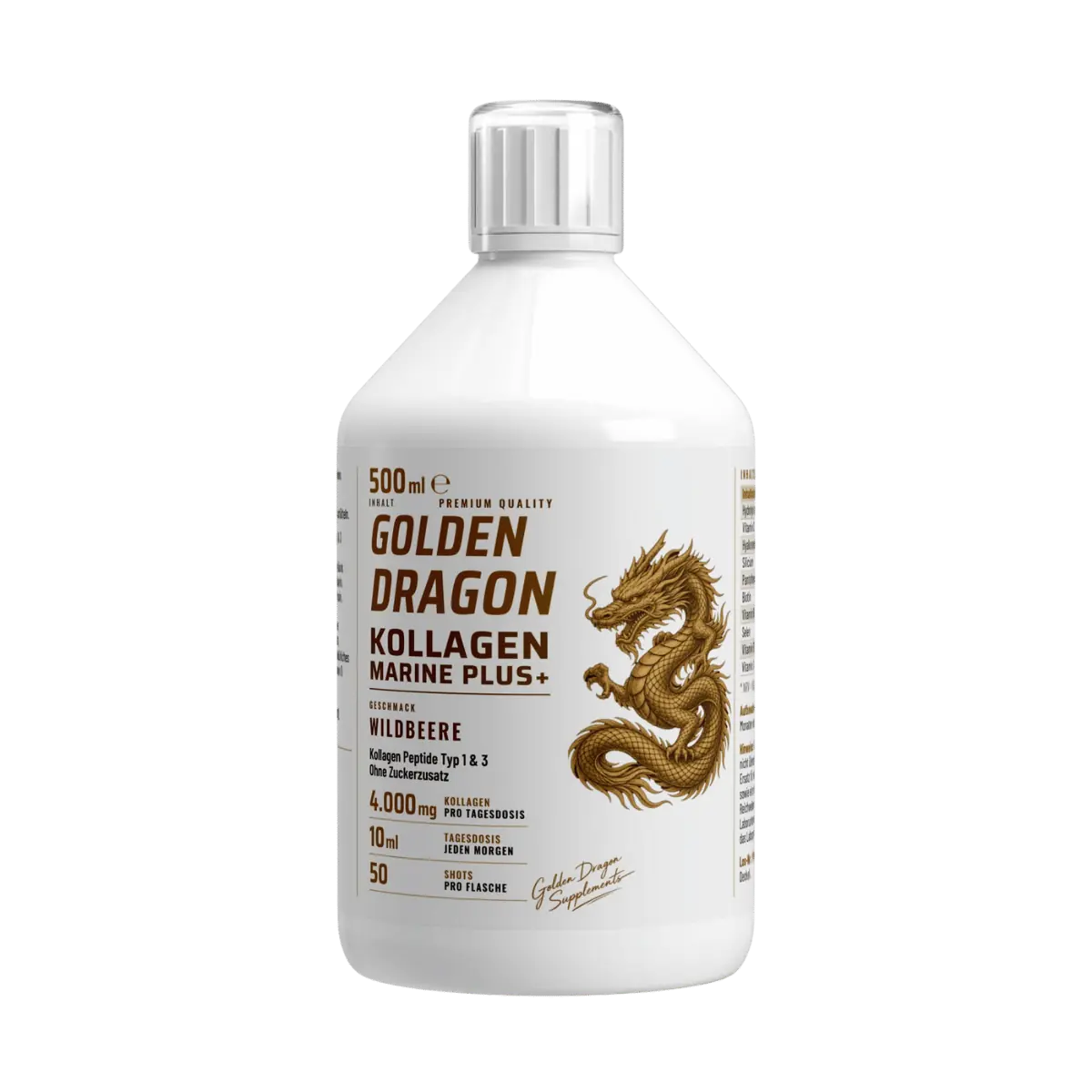 Golden Dragon Kollagen Marine PLUS+ Shots – Wildbeere
