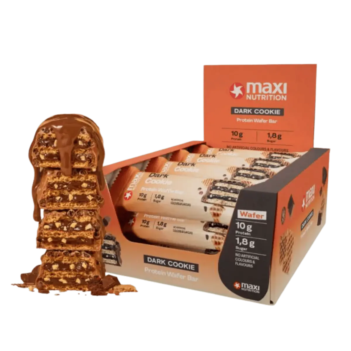 MaxiNutrition Protein Waffle Bar 12 × 39 g