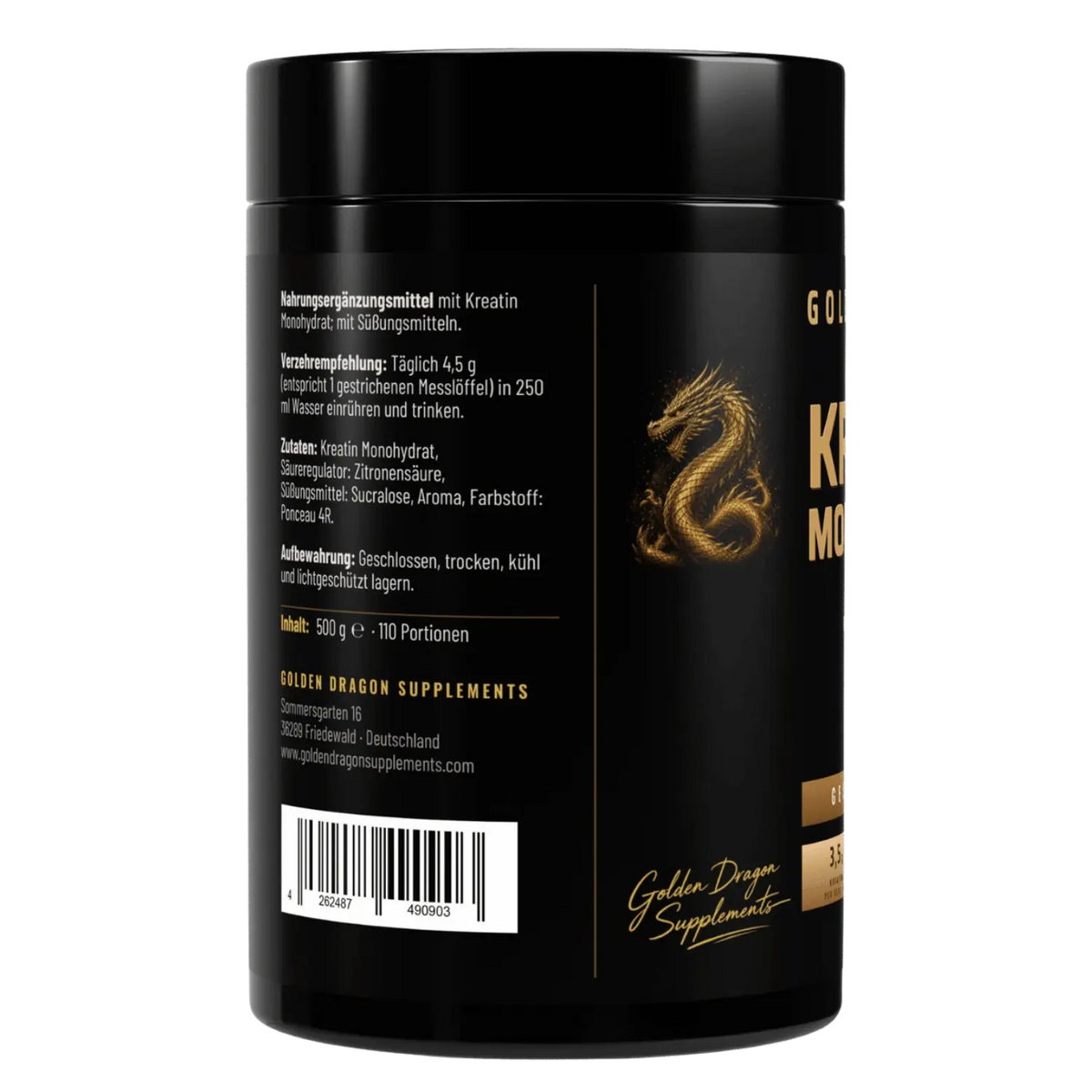 Golden Dragon Kreatin Monohydrat Himbeer