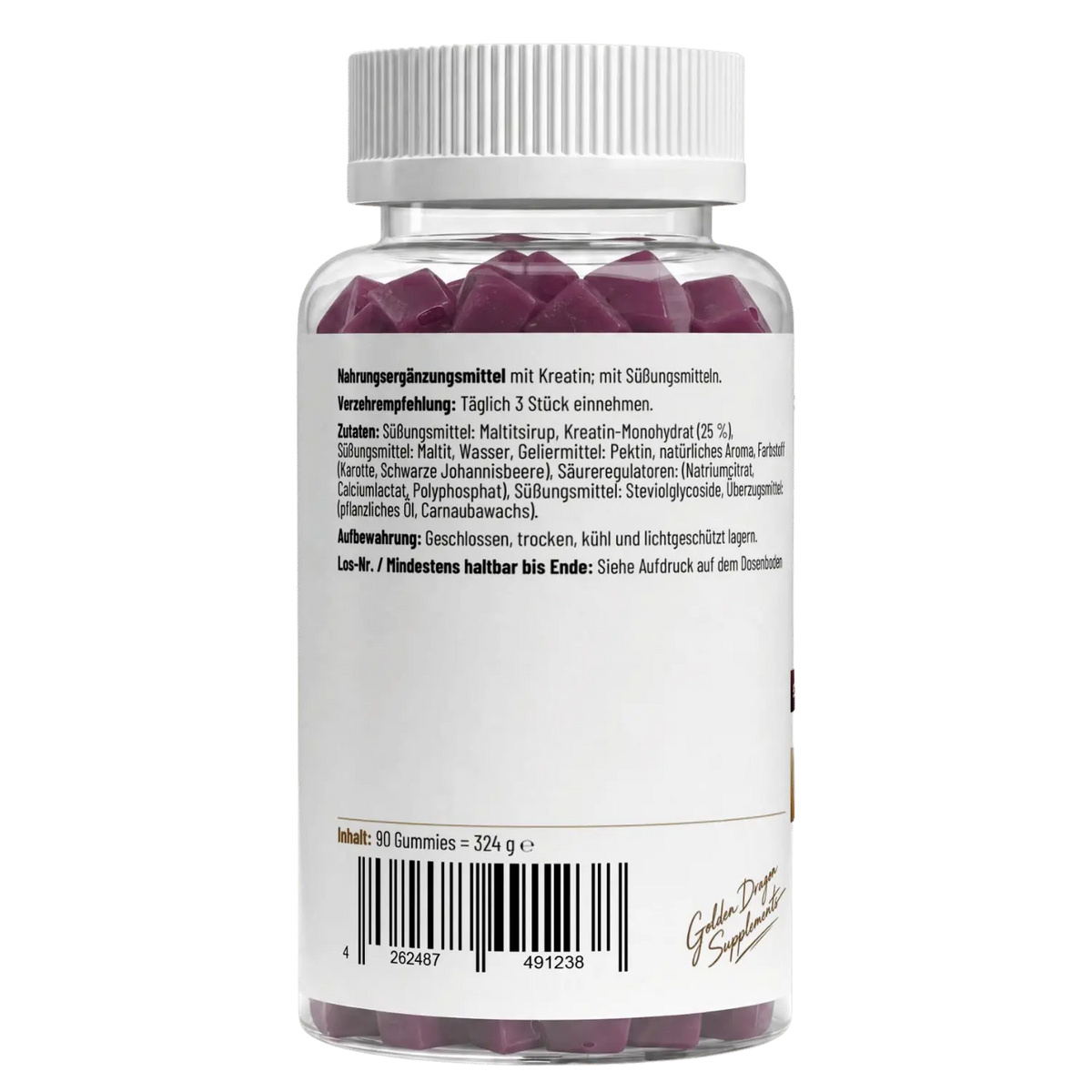Golden Dragon Kreatin Gummies – Kirsch