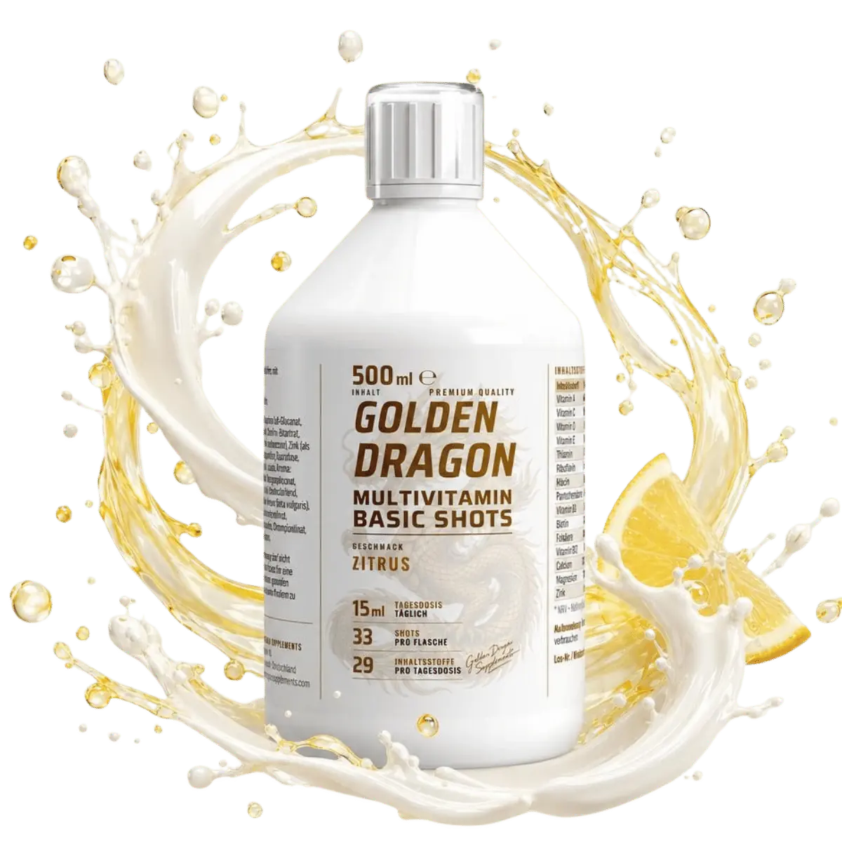 Golden Dragon MultiVitamin Basic Shots – Zitrus