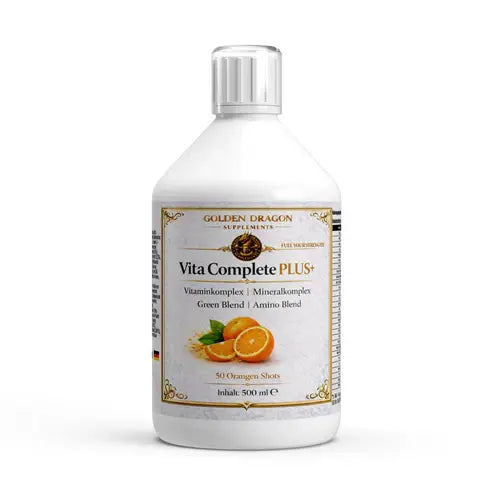 Golden Dragon Vita Complete PLUS+ 50 vegane Shots - Fresh Orange - 500ml