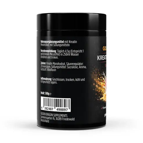 Golden Dragon Kreatin Monohydrat Tutti Frutti- 500g