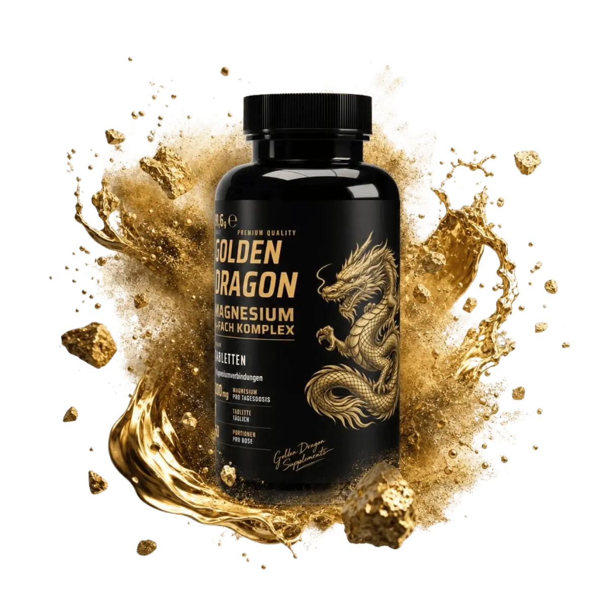 Golden Dragon 4-fach Magnesium Komplex – 60 Tabletten