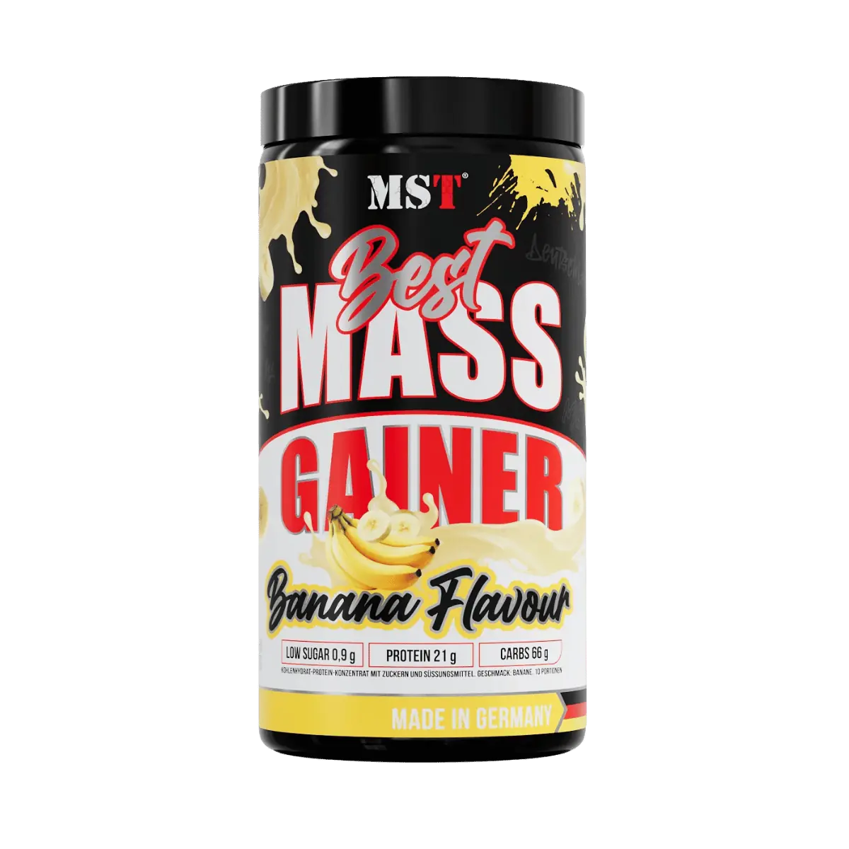 MST Best Mass Gainer Banane – Dose mit 1000 g, 10 Portionen