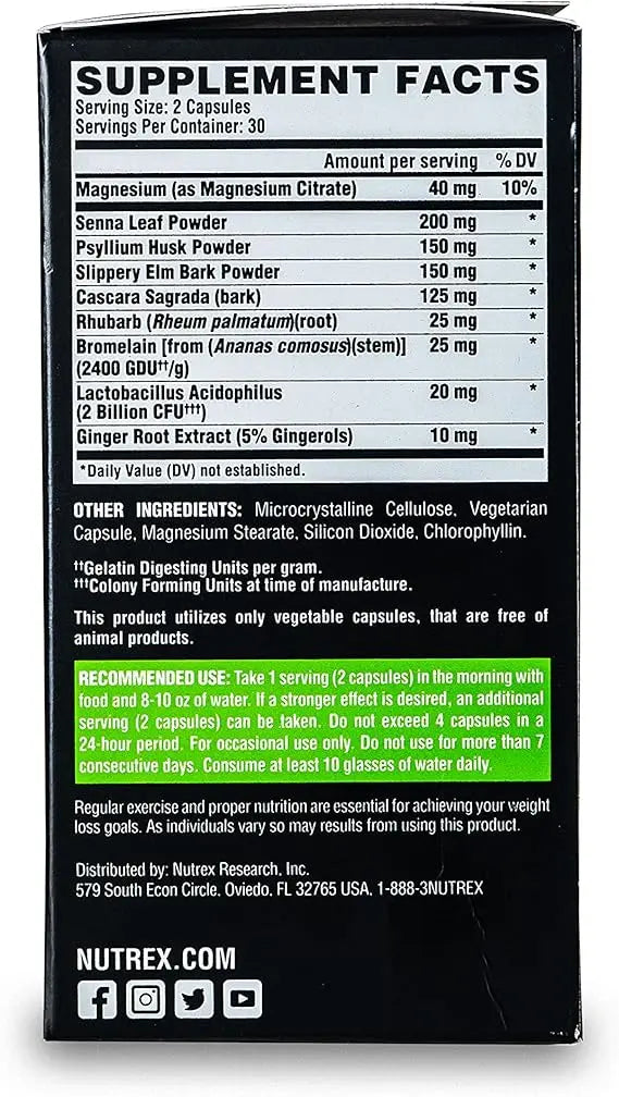 Nutrex Lipo 6 Black CLEANSE & DETOX 60 Kapseln