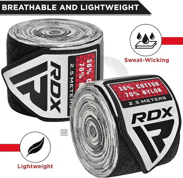 RDX 2.5m Kinder Handbandagen aus Baumwolle Nylon