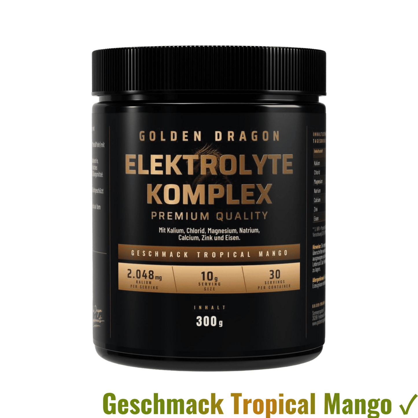 Golden Dragon Elektrolyte Komplex Tropical Mango 300 g