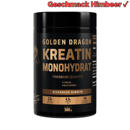 Golden Dragon Kreatin Monohydrat Himbeer 500 g