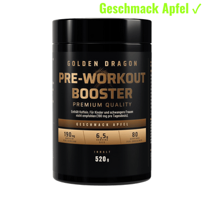 Golden Dragon Pre-Workout Booster Apfel 520 g