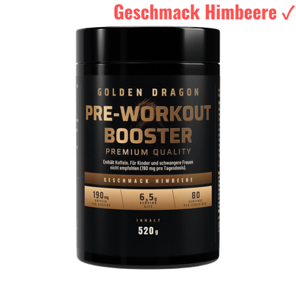 Golden Dragon Pre-Workout Booster Himbeere 520 g