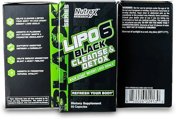Nutrex Lipo 6 Black CLEANSE & DETOX 60 Kapseln