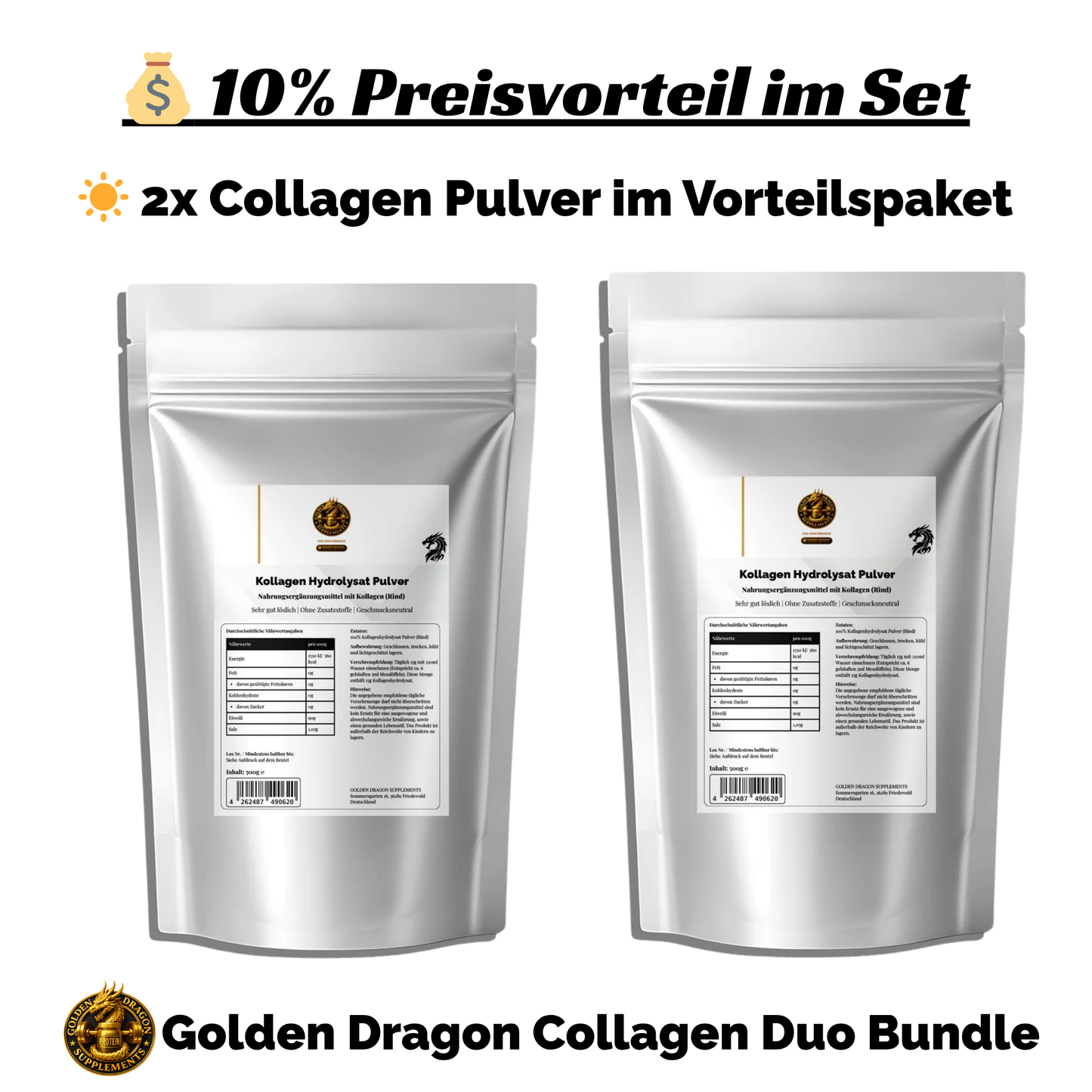 Golden Dragon Collagen Duo Bundle