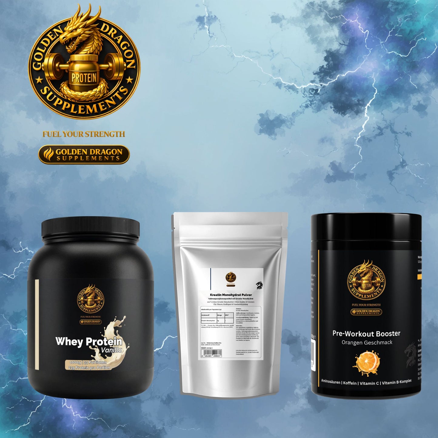 Muskelaufbau Starter Bundle – Orange