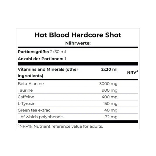 Scitec Hot Blood Hardcore 20 x 60ml