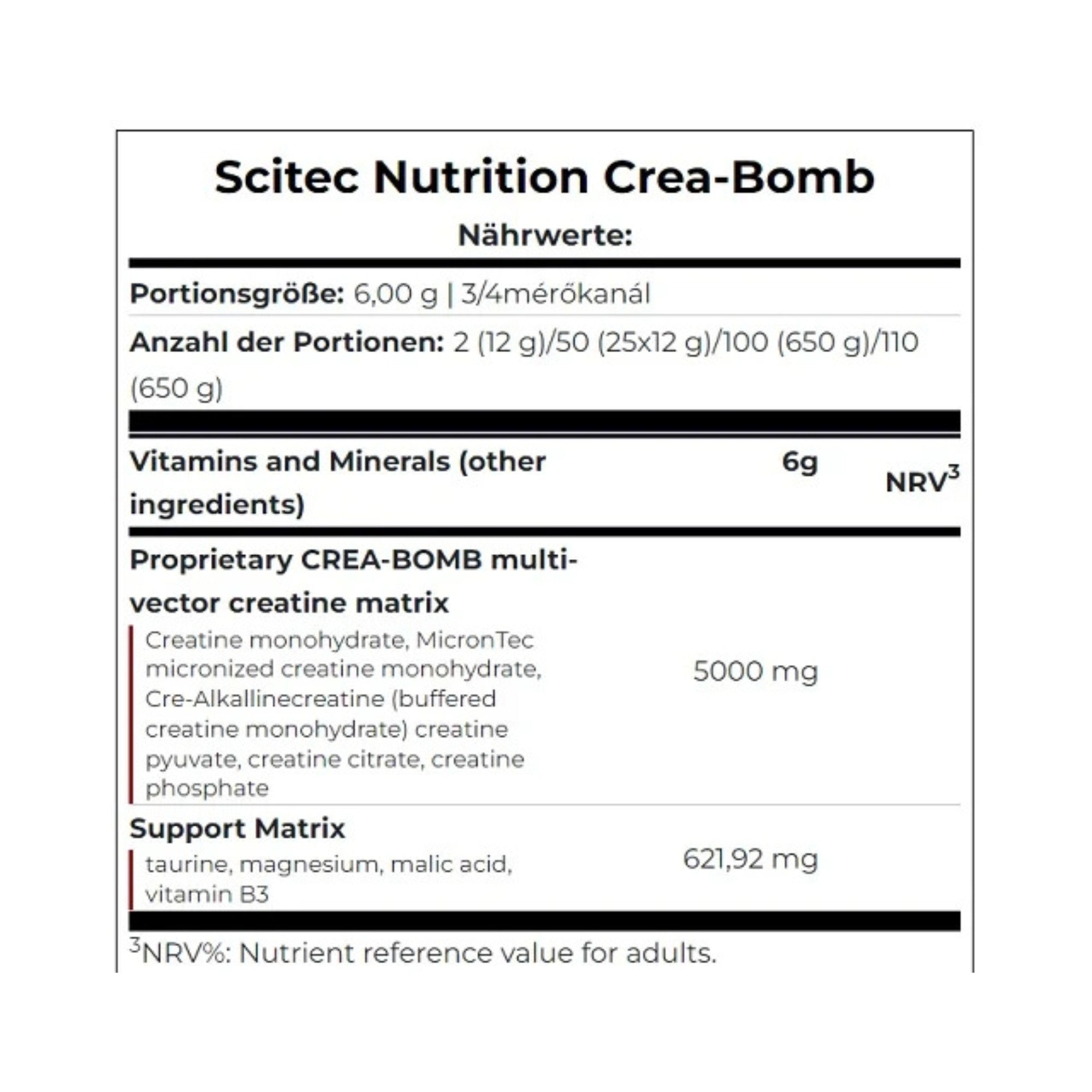Scitec Crea-Bomb 660g