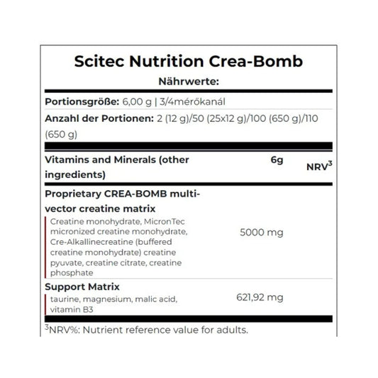 Scitec Crea-Bomb 660g