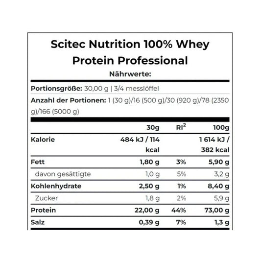 Scitec 100% Whey Protein Professional 1000g