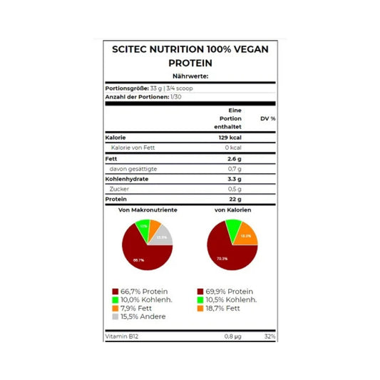Scitec 100% Vegan Protein 1000g