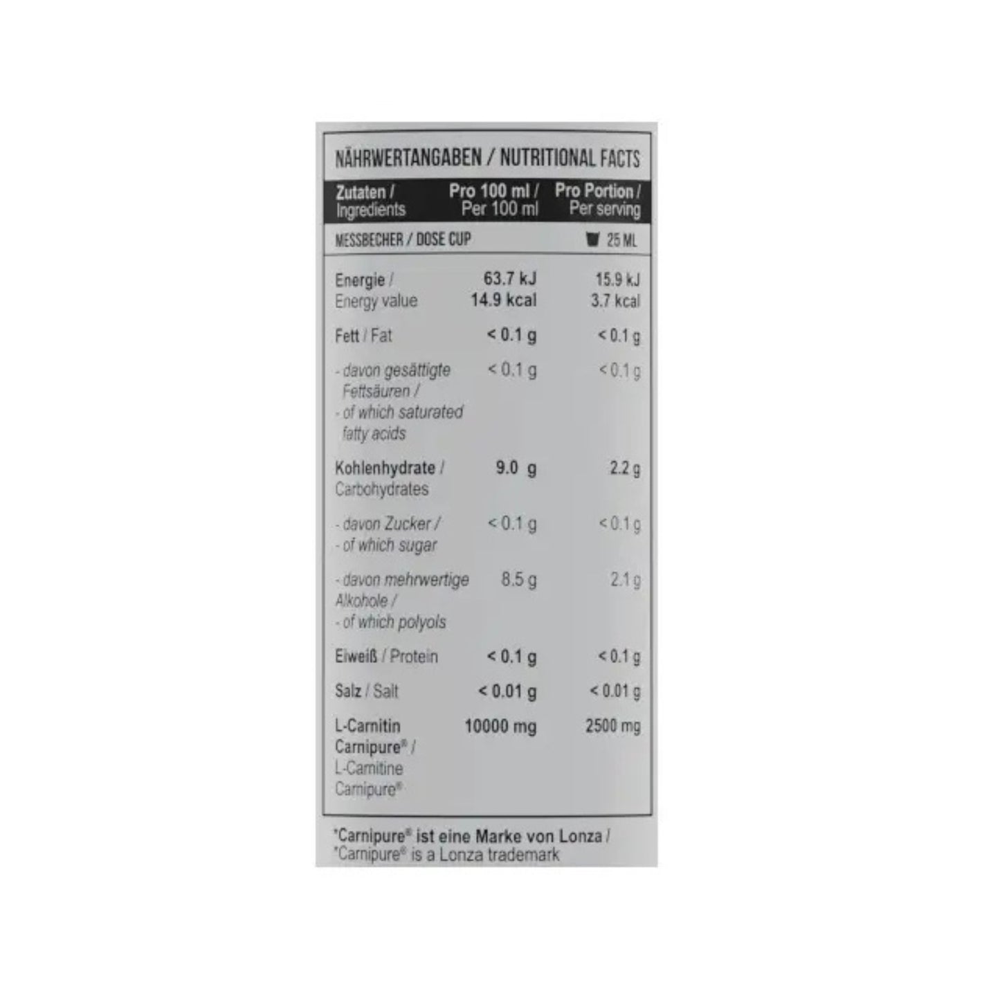 MST - L-Carnitine Carnipure® 50.000 - 500 ml