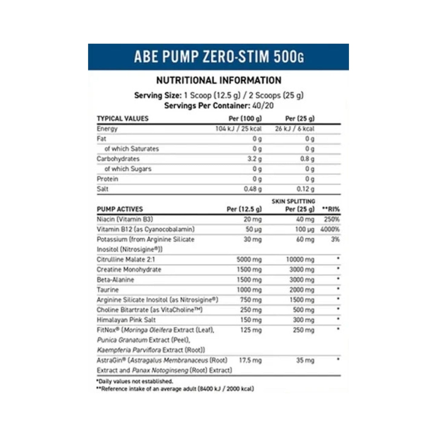 Applied Nutrition ABE Pump 500g