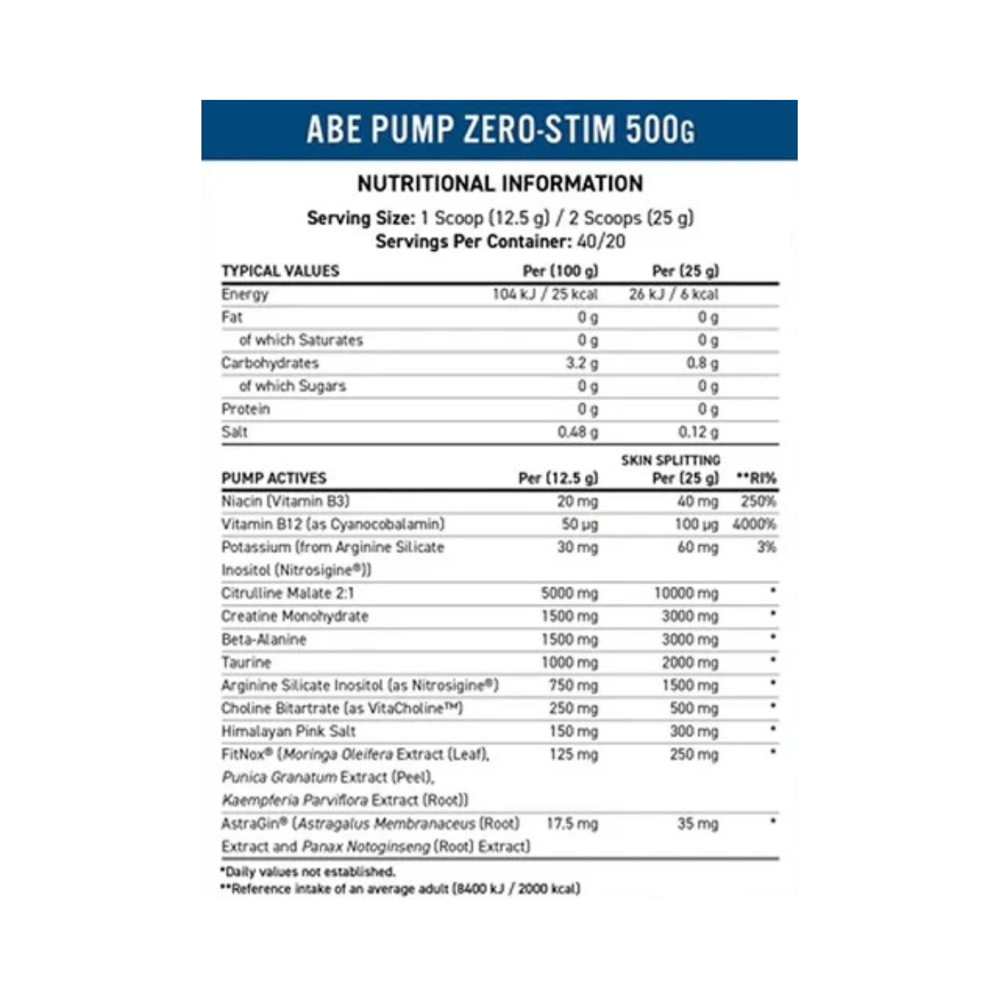 Applied Nutrition ABE Pump 500g