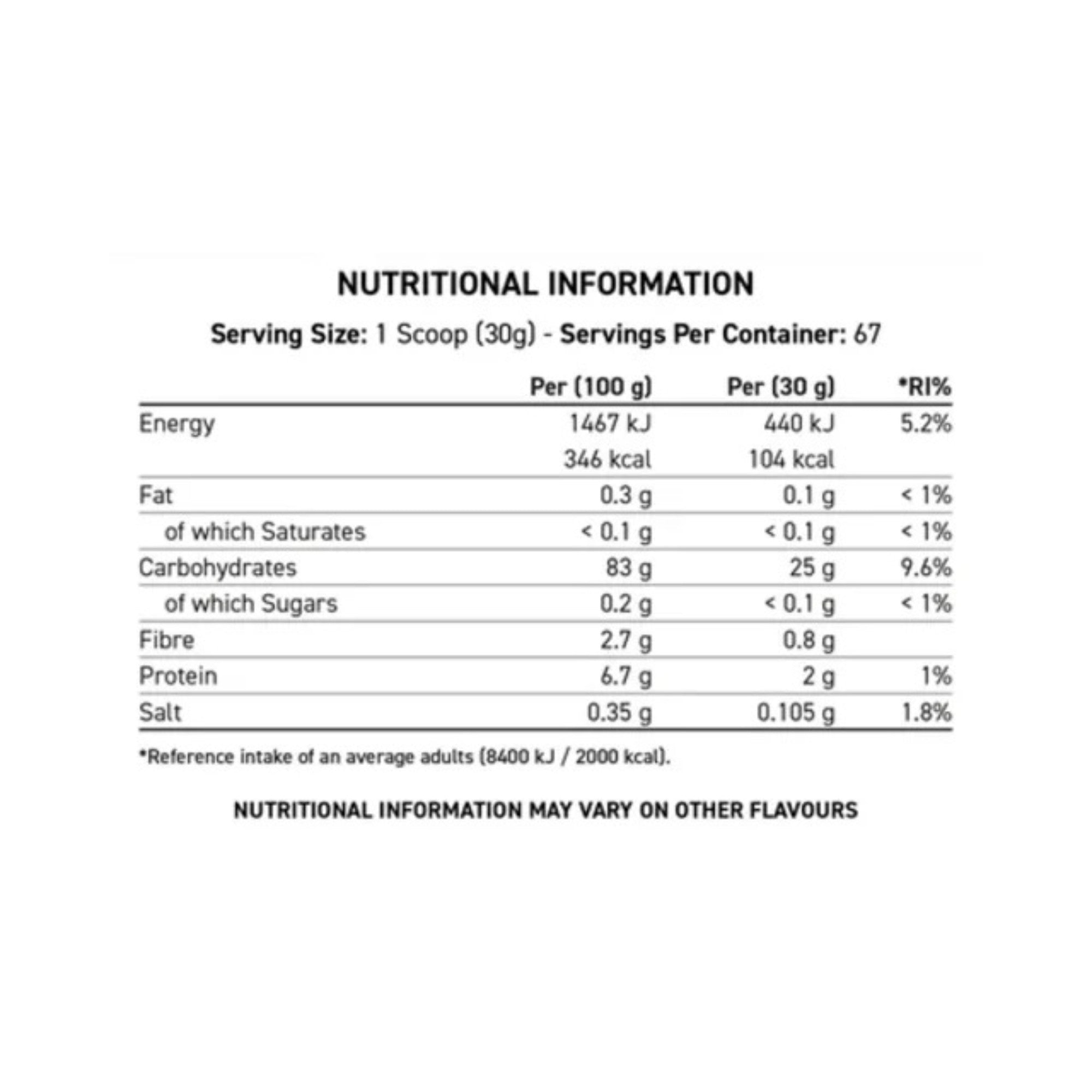 Applied Nutrition Cream of Rice 2kg