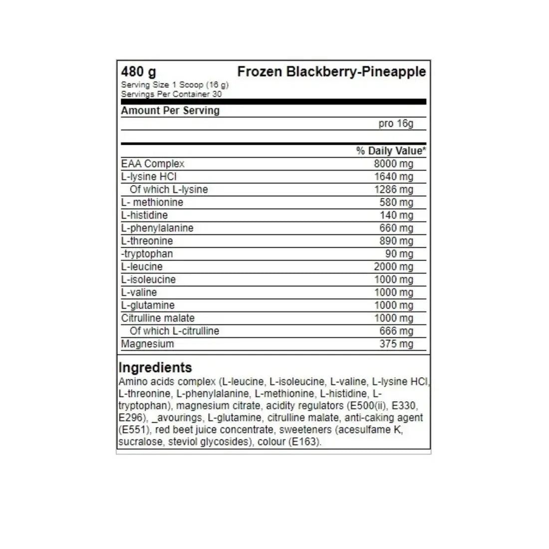 FA Nutrition ICE Hydro Amino - 480g