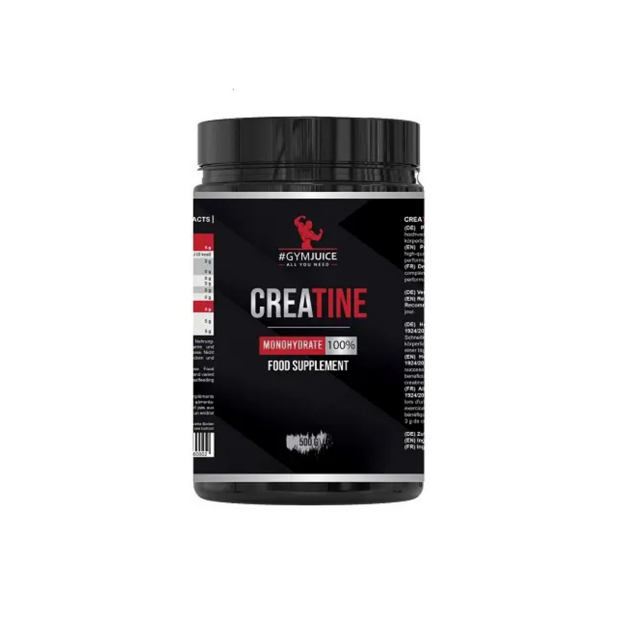 #GYMJUICE Creatine Monohydrate 500g