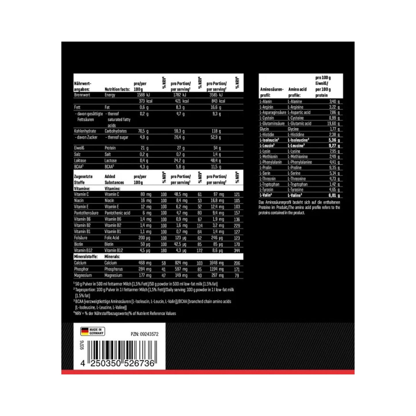 Body Attack Power Weight Gainer 1,5kg