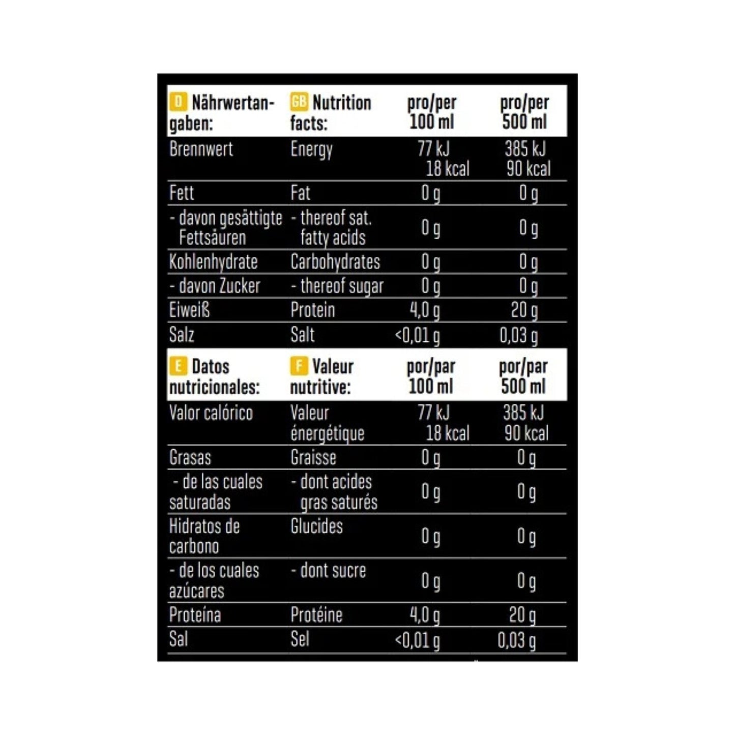 Body Attack Clear Iso Whey Drink 12 x 500ml