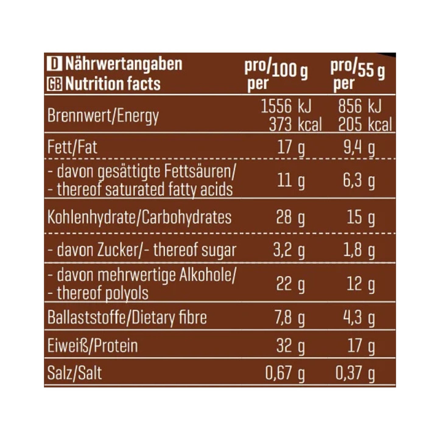 Body Attack YAMBAM CRUNCH Protein Riegel (15x55g)