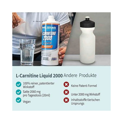 Body Attack L-Carnitine Liquid 2000, 1000ml