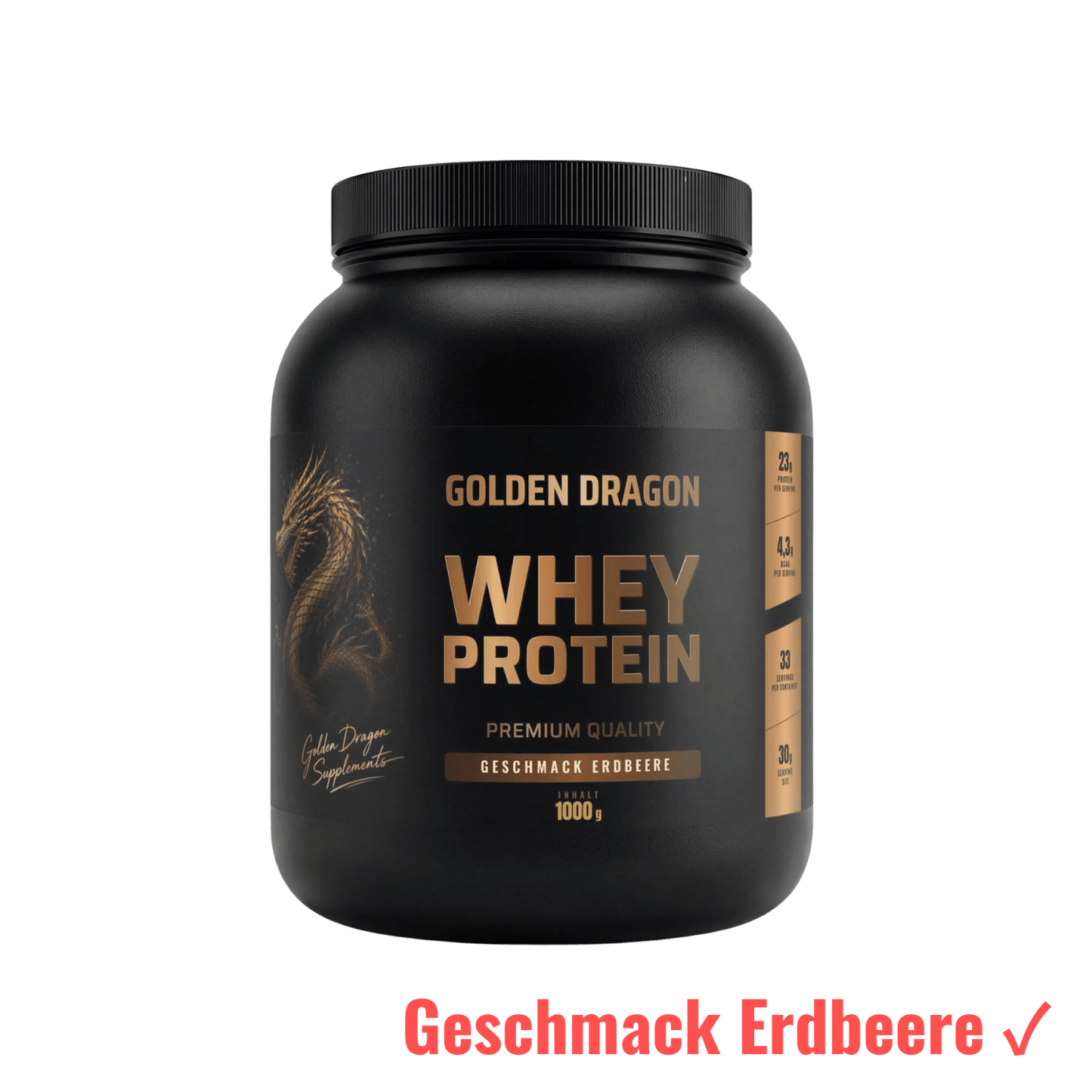 Golden Dragon Whey Protein Erdbeere 1000 g