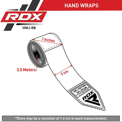 RDX 2.5m Kinder Handbandagen aus Baumwolle Nylon
