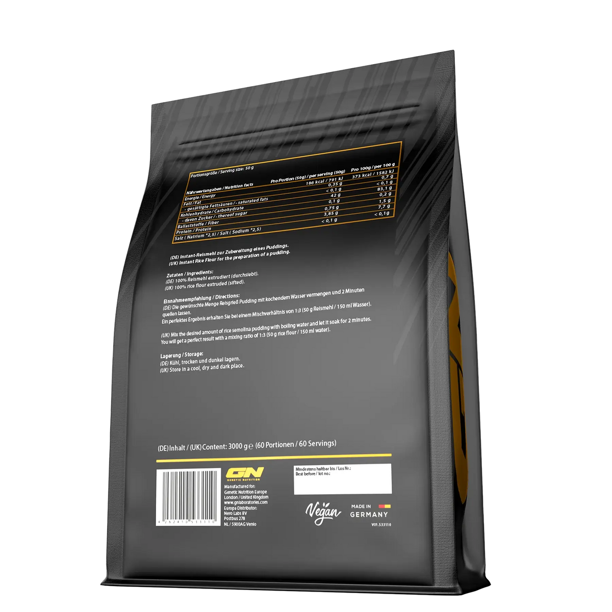 GN Laboratories Reis Grieß Pudding 3000 g