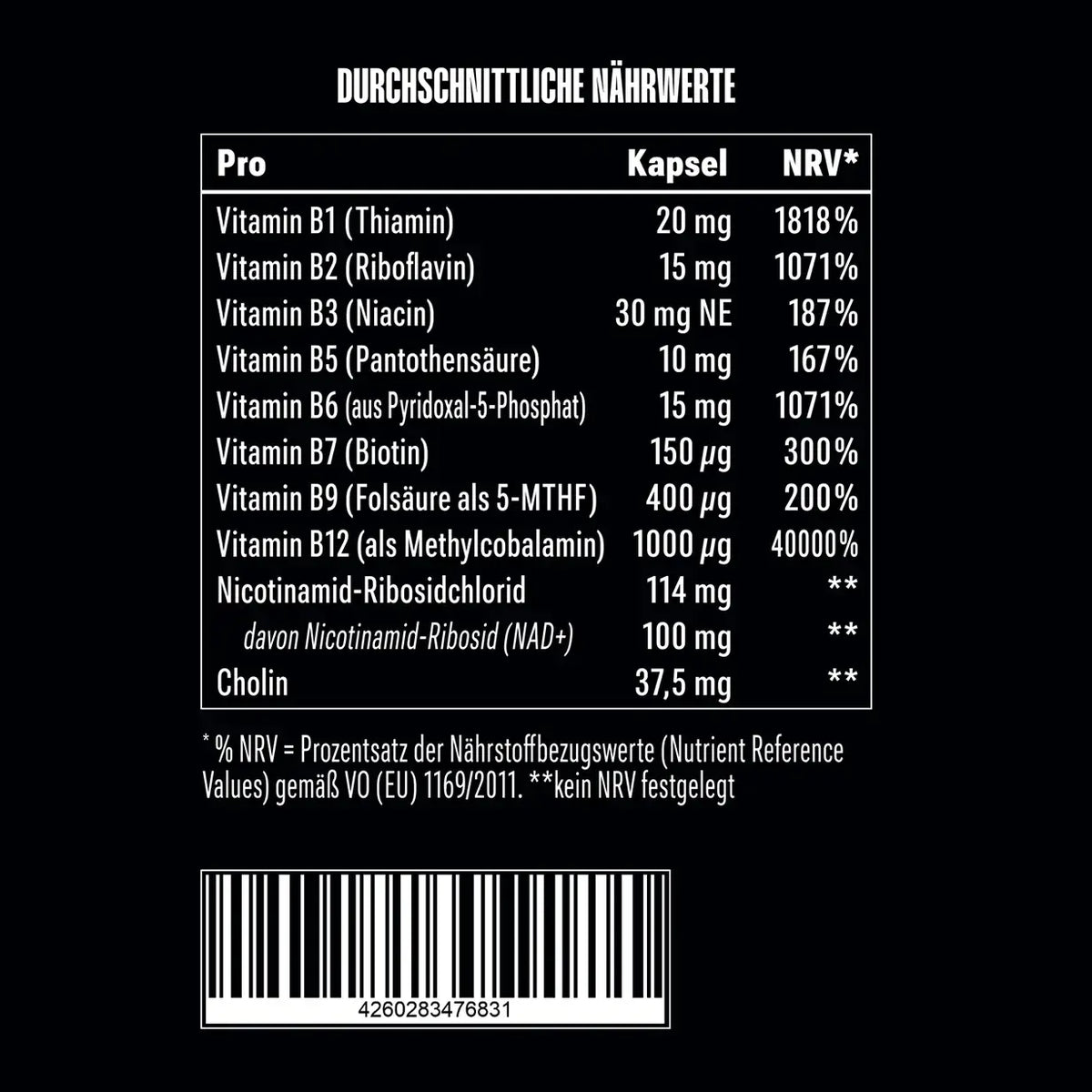 Big Zone Vitamin B Komplex 90 Kapseln