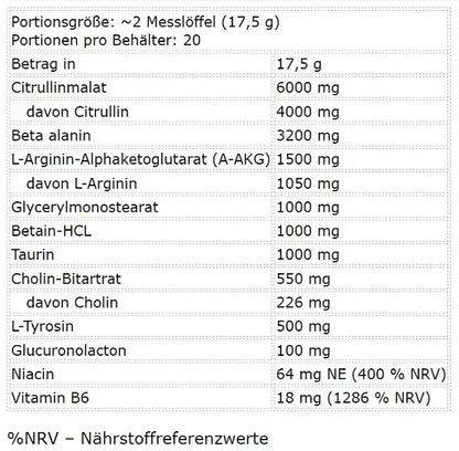 BAD ASS Pump Stim Free 350g