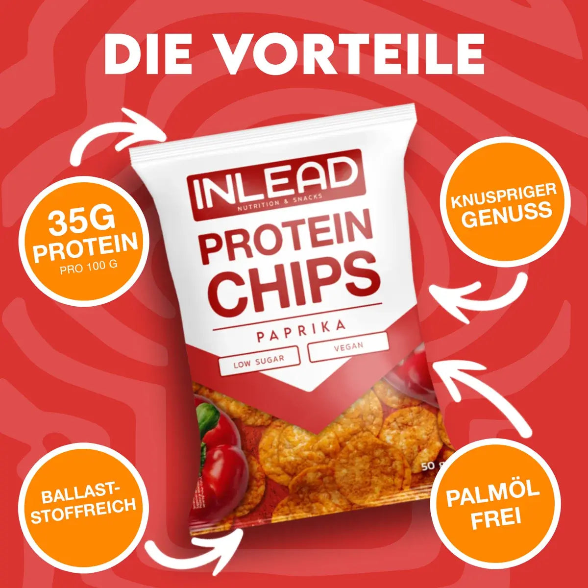 INLEAD Protein Chips 6 × 50 g