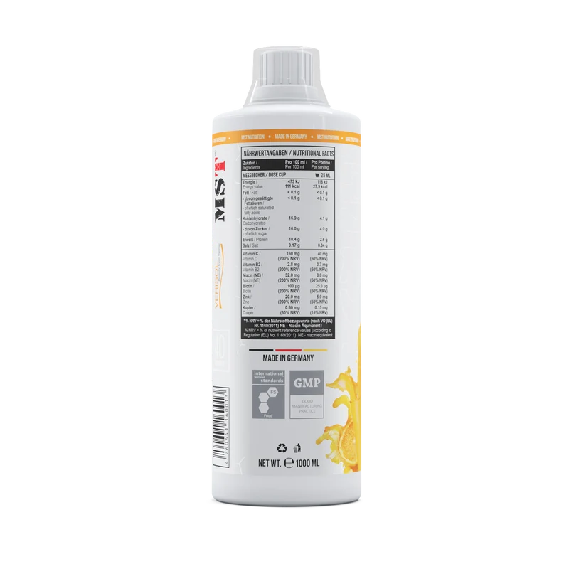 MST Collagen Peptides + Biotin 1000 ml Orange