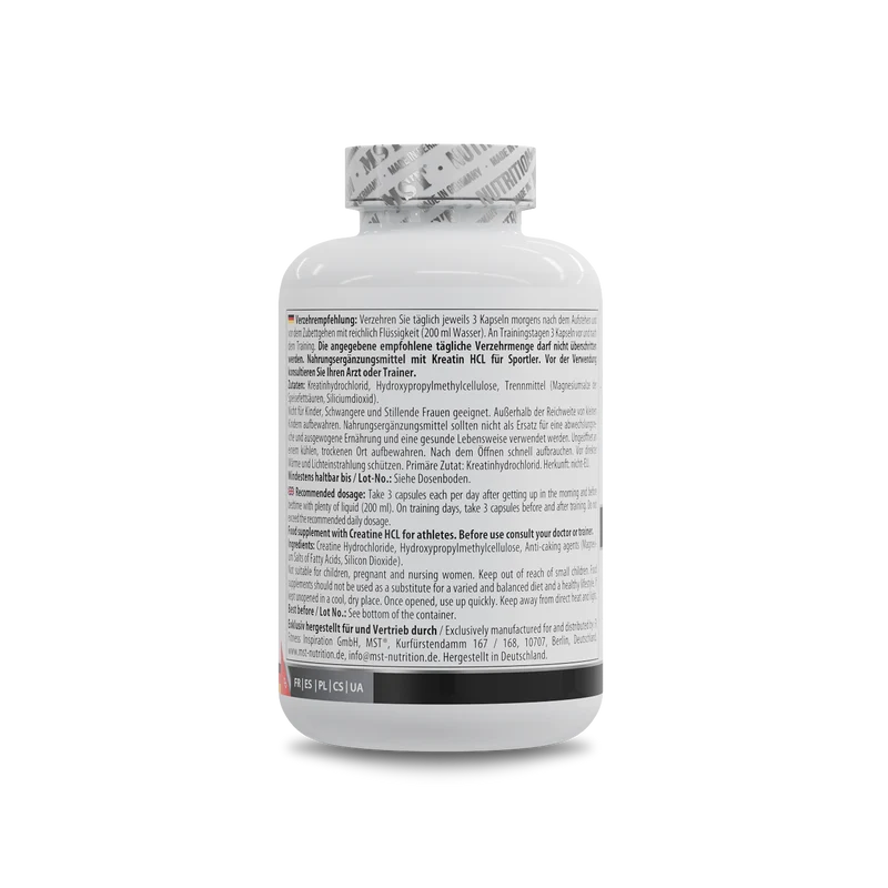 MST Creatine Hydrochloride 750 mg 300 Kapseln
