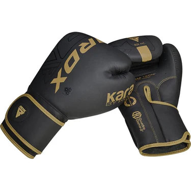 RDX F6 Kara Boxhandschuhe Training Schwarz aus Maya Hide