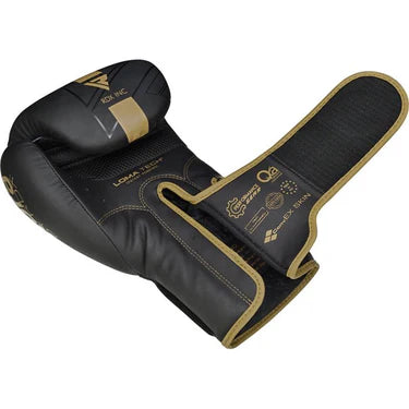 RDX F6 Kara Boxhandschuhe Training Schwarz aus Maya Hide