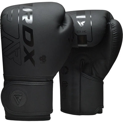 RDX F6 Kara Boxhandschuhe Training Schwarz aus Maya Hide