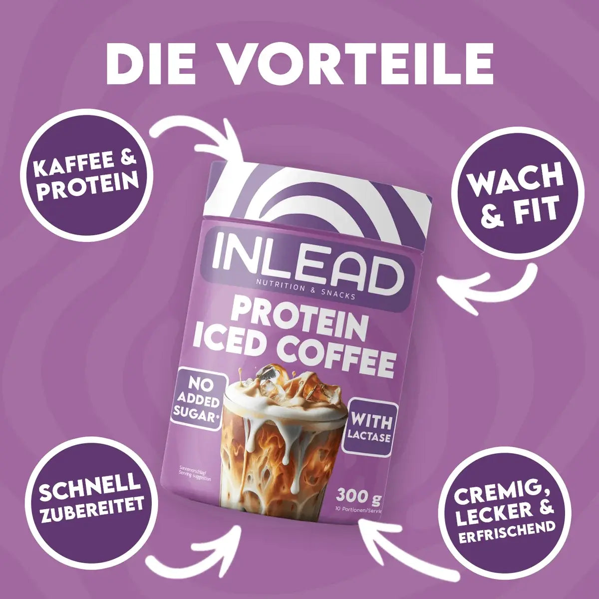 INLEAD Protein Iced Coffee 300 g