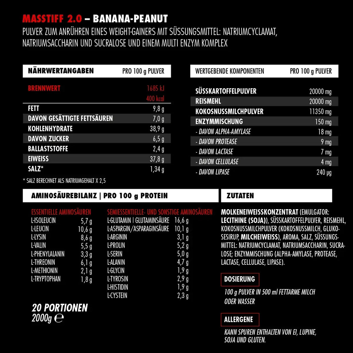Big Zone Masstiff 2.0 2000 g