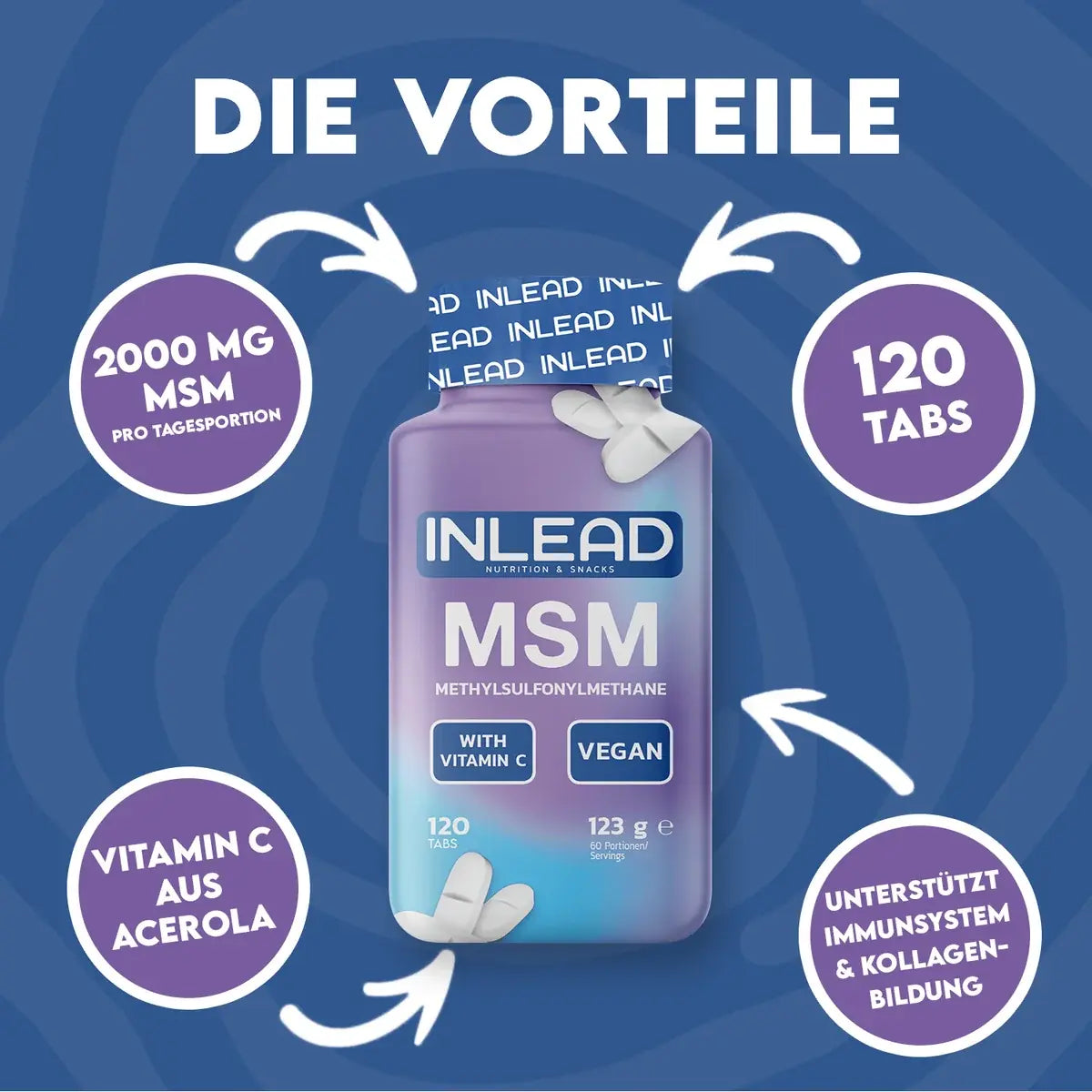 INLEAD MSM + Vitamin C 120 Tabletten