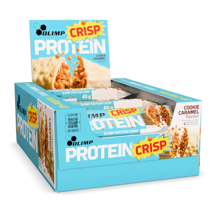 Olimp Protein Crisp Bar Cookie & Caramel 20 × 40 g