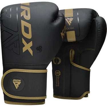 RDX F6 Kara Boxhandschuhe Training Schwarz aus Maya Hide