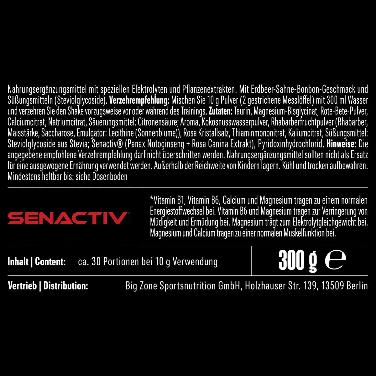 Big Zone Vasolyte 300 g